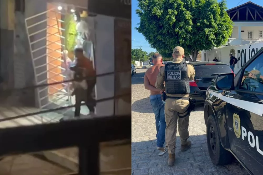 Polícia Militar prende suspeito de arrombar loja em Patos e recupera parte das mercadorias furtadas
