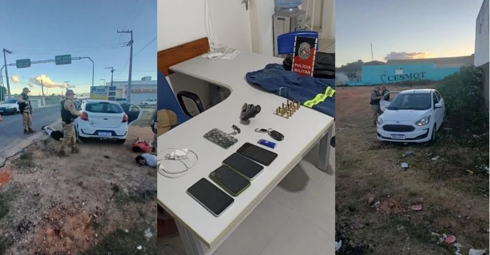 Quatro homens são presos com arma e munições durante operação em Teixeira