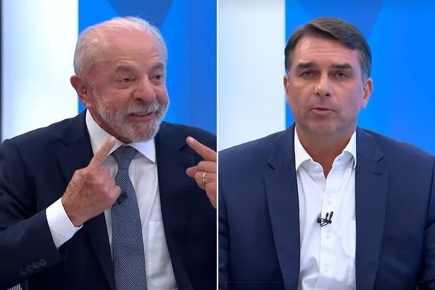 Flávio Bolsonaro pede desculpas a Lula após chamá-lo de “nove dedos” durante debate da Globo