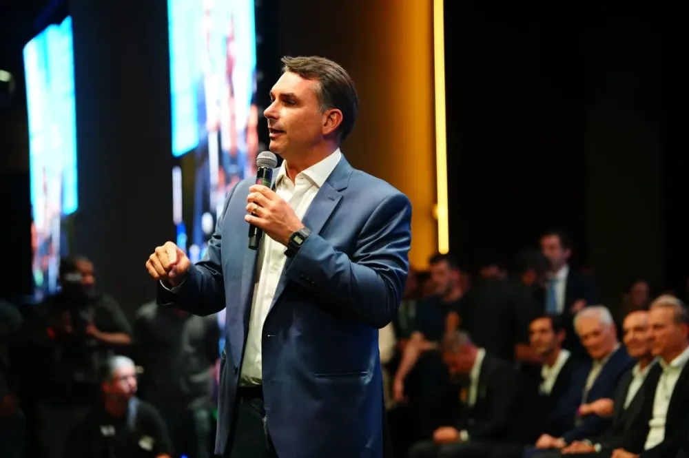 O senador Flávio Bolsonaro (PL-RJ) • Foto: Vittor Sales