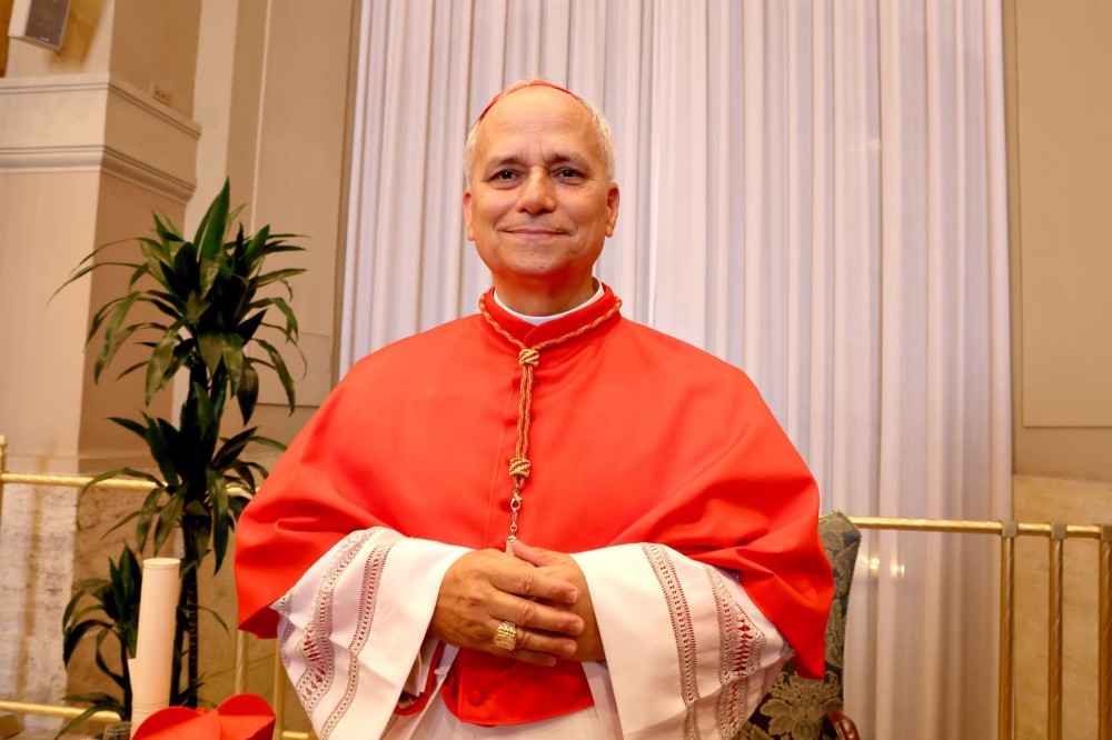 VATICAN CITY, VATICAN - SEPTEMBER 30: Newly appointed cardinal U.S-born prelate prefect of the Dicastery for Bishops, Robert Francis Prevost poses during the courtesy visits to the New Cardinals at the Apostolic Palace on September 30, 2023 in Vatican Cit