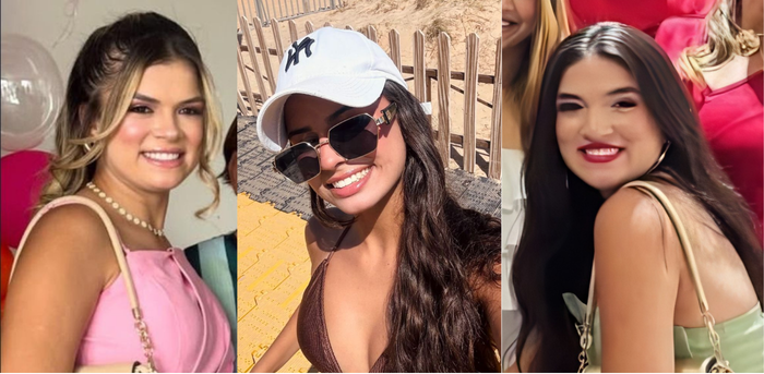 Maria de Fátima Nóbrega, de 24 anos; Ítaly Lívia Nóbrega Dias, de 19 anos; Maria Rita Nóbrega Campos, de 16 anos