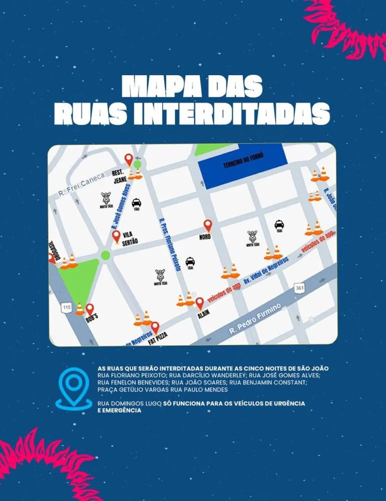 STTRANS define esquema de trânsito para os dias de festa no Terreiro do Forró