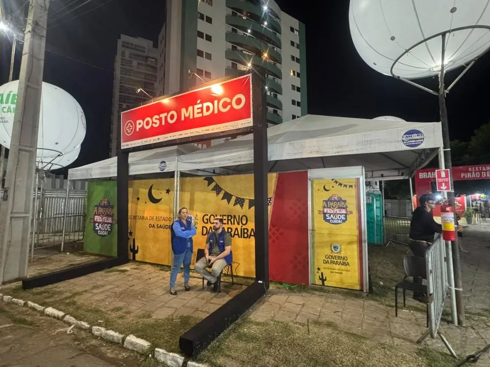 Posto médico no Terreiro do Forró garante atendimento de urgência durante o São João de Patos