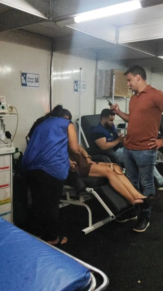 Posto médico do Hospital de Patos realiza 80 atendimentos em cinco dias de funcionamento no terreiro do forró