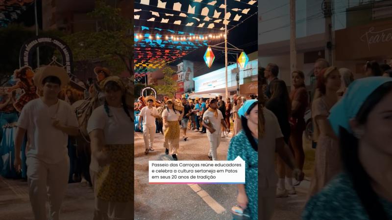 Passeio das Carroças reúne educadores e celebra a cultura sertaneja em Patos